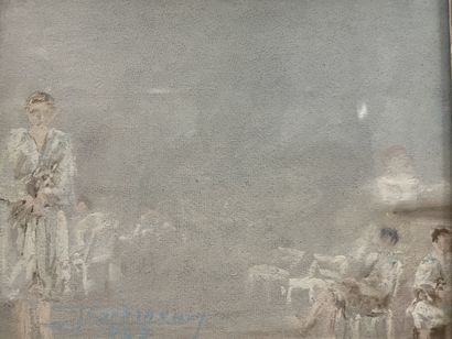 Ecole Moderne

Beach scene
Pastel
Signed...