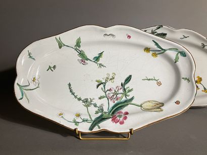 MARSEILLE

Two oval earthenware dishes with...