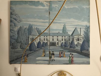 Charming two-leaf folding screen
Bonaparte...