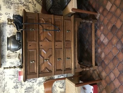 Cabinet in natural wood, English work in...