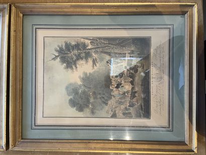 Set of two engravings
Village wedding; Village...