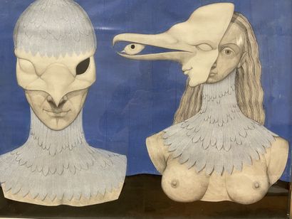 Victor CUPSA (1934)

Surrealist composition
Oil...