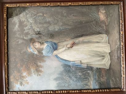 Dans le goût de Louis-Léopold BOILLY
Portrait...