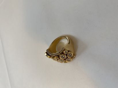 
Cartier, 750 °/°° gold ring DIADEA decorated...