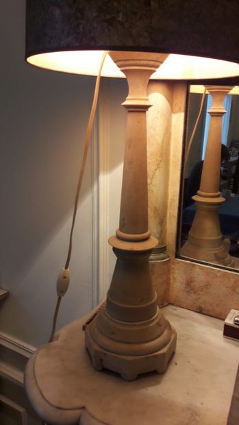 Two marble lamp bases
A figure of a column...