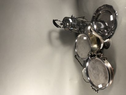 Strong batch of silver plated metal including...