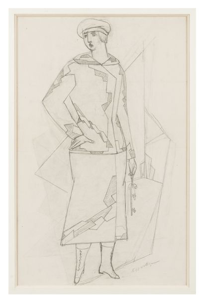 Léopold SURVAGE (1879-1968)

Femme au tailleur.

Dessin...