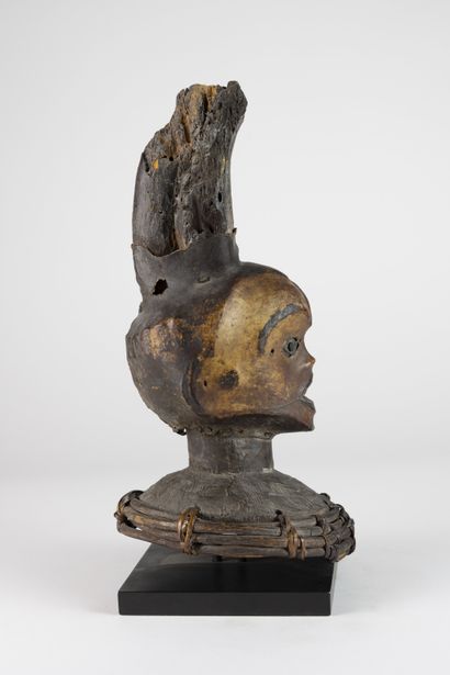 Tête cimier Ekoï, Nigeria
Bois polychrome...