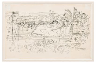 Jean DUFY (1888-1964)

Le train à Antibes,...