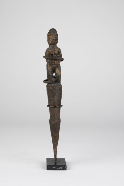 Fétiche Fon, deux figures dos à dos, Bénin
Bois,...