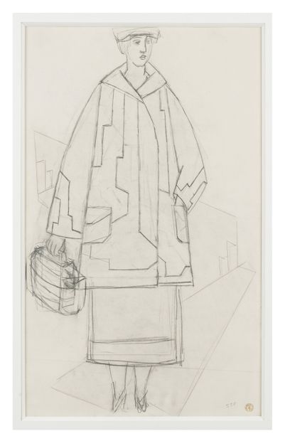 Léopold SURVAGE (1879-1968)

Femme au sac.

Dessin...