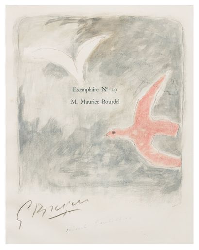 Georges BRAQUE (1882-1963)

L'oiseau rose.

Aquarelle...