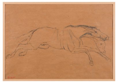 Edgar DEGAS (1834-1917)

Cheval galopant.

Dessin...