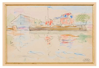 André DERAIN (1880-1954)

Péniche devant...