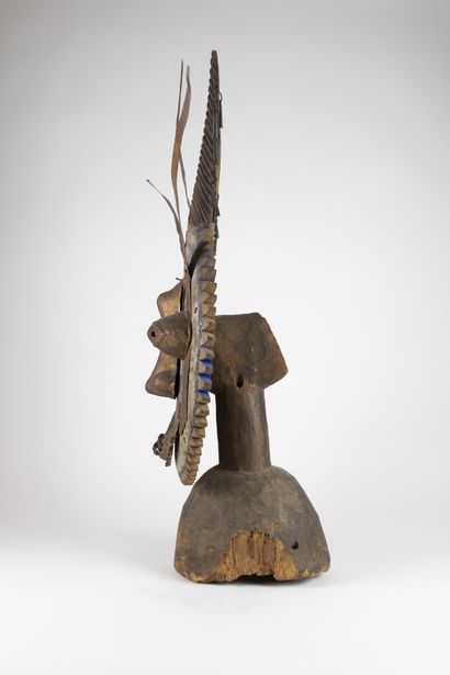 Figure anciennement Janus, Yoruba, Nigeria
Bois...