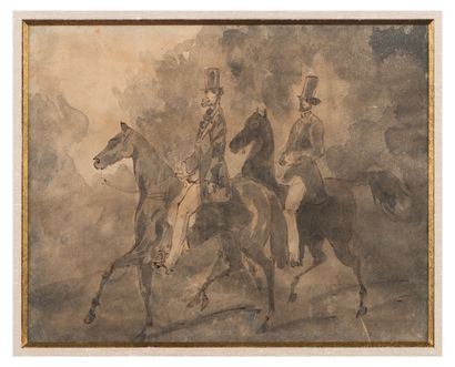 Constantin GUYS (1802 - 1892)

Deux cavaliers.

Dessin...
