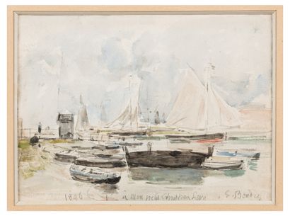 Eugène BOUDIN (1824-1898)

Voiliers, 1896...