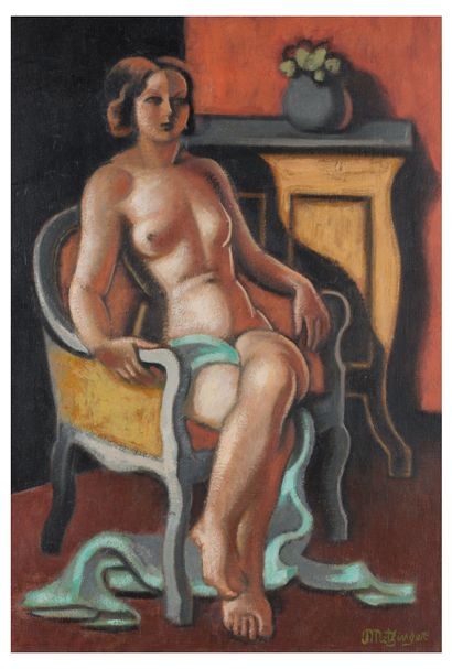 Jean METZINGER (1883-1956)

Nu au fauteuil.

Huile...