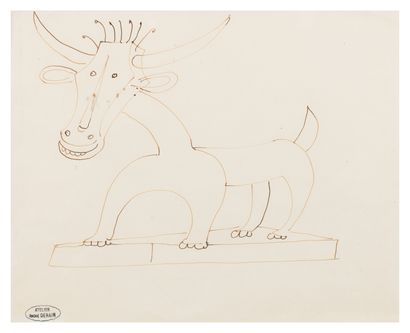 André DERAIN (1880-1954)

Vache fantastique.

Dessin...