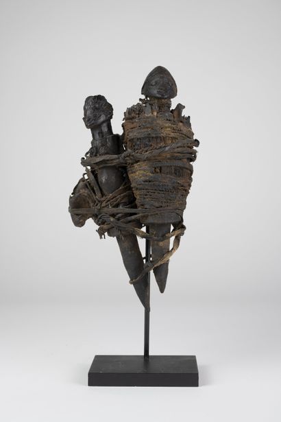 Fétiche Fon, deux figures, Bénin
Bois, fibres,...