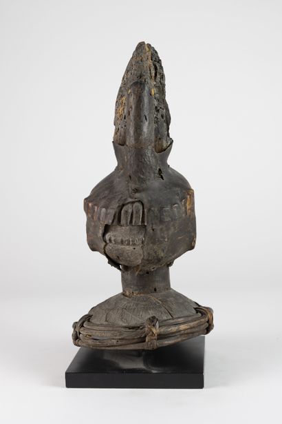 Tête cimier Ekoï, Nigeria
Bois polychrome...
