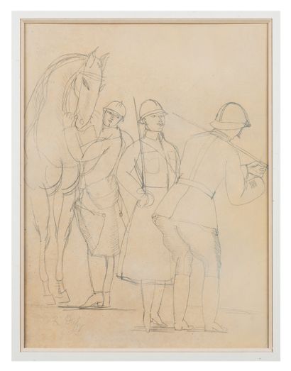 Jean DUFY (1888-1964)

Militaires et cheval.

Dessin...