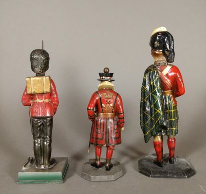 Set of three polychrome regula friction petrol...