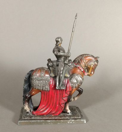Polychrome regula table lighter representing...