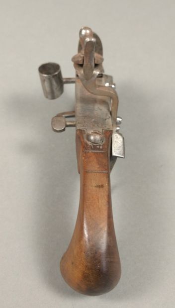 Table flintlock pistol lighter with metal...