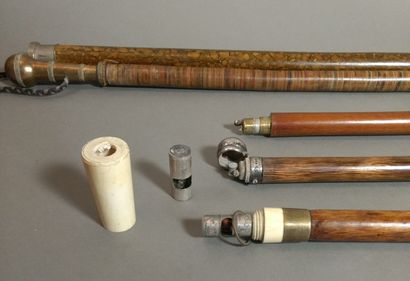 Set of seven system canes

H. 80 to 93 c...