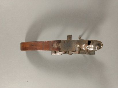 Table flintlock pistol lighter with metal...