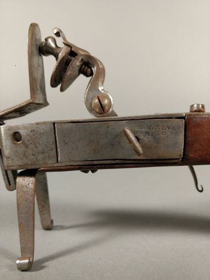 Table flintlock pistol lighter with metal...