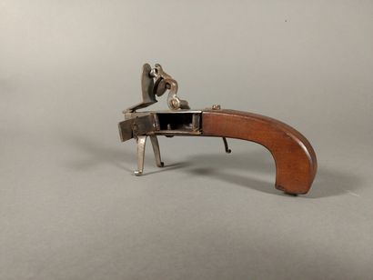 Table flintlock pistol lighter with metal...