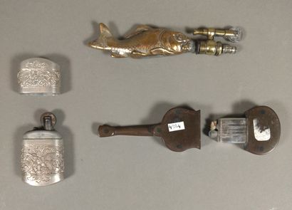 Lot of 6 fancy gasoline lighters from the...