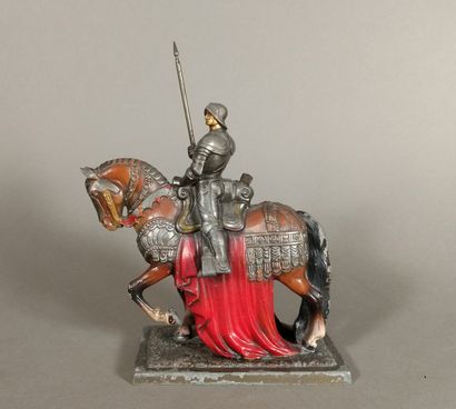 Polychrome regula table lighter representing...