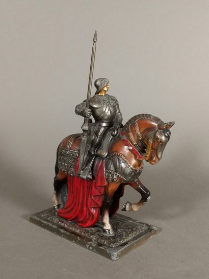 Polychrome regula table lighter representing...