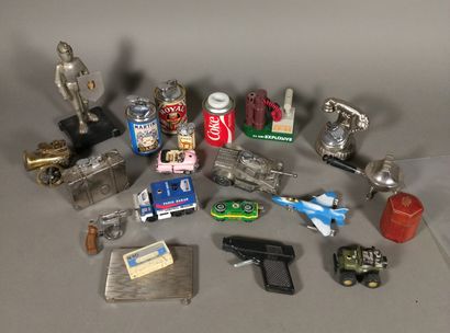 Strong lot of lighters mainly gas, advertising...