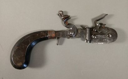Iron powder tester with blackened wooden...