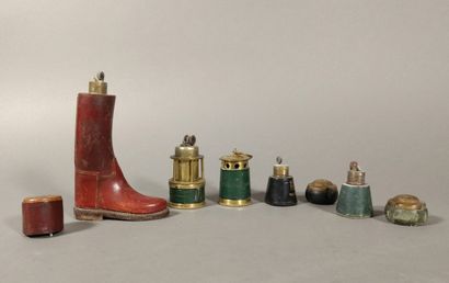 Set of 5 gas lighters : 

- Franco-British...
