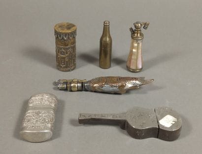 Lot of 6 fancy gasoline lighters from the...