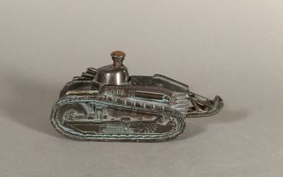 Rare gasoline lighter of table with friction...