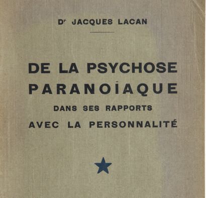 LACAN (Jacques)
De la psychose paranoïaque...