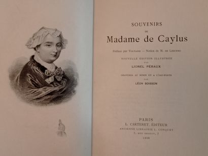 CAYLUS (Madame de).
Souvenirs. Préface par...