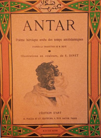 ANTAR.
Poème héroïque arabe d'après la traduction...