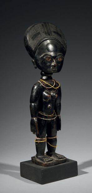 Figure debout Anyi, Ghana/Côte d'Ivoire
Bois...