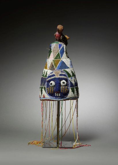 Yoruba beaded headdress
Nigeria
Textile,...