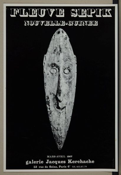 Five posters of exhibitions at the Jacques...