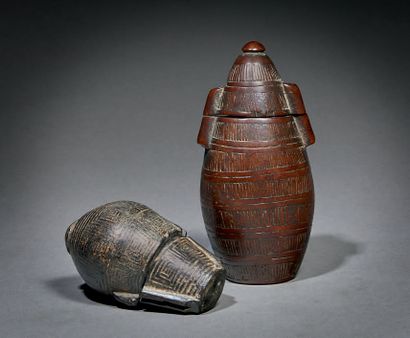 Deux poires à poudre Kongo
République démocratique...