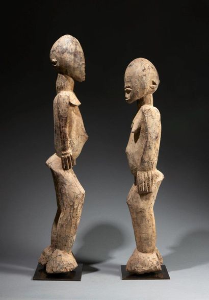 Couple of Lobi statues
Burkina Faso
Wood
H....