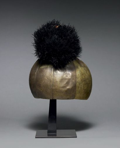 Lotuko/Luntu helmet
Sudan
Brass, feathers,...